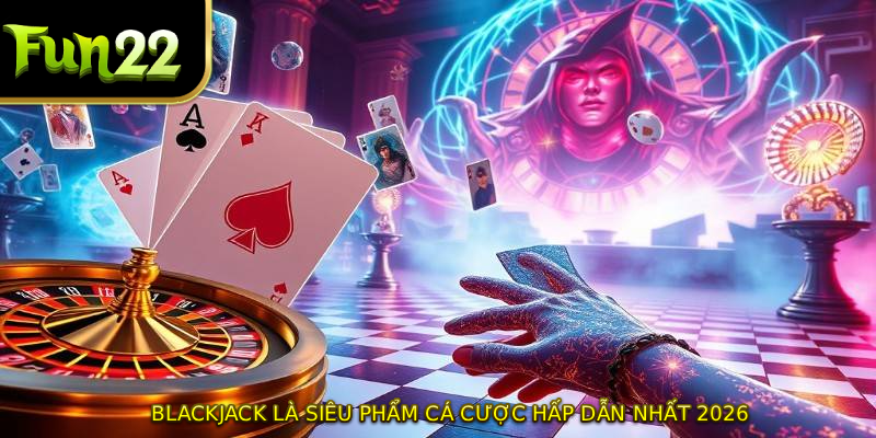 Blackjack là siêu phẩm cá cược hấp dẫn nhất 2026